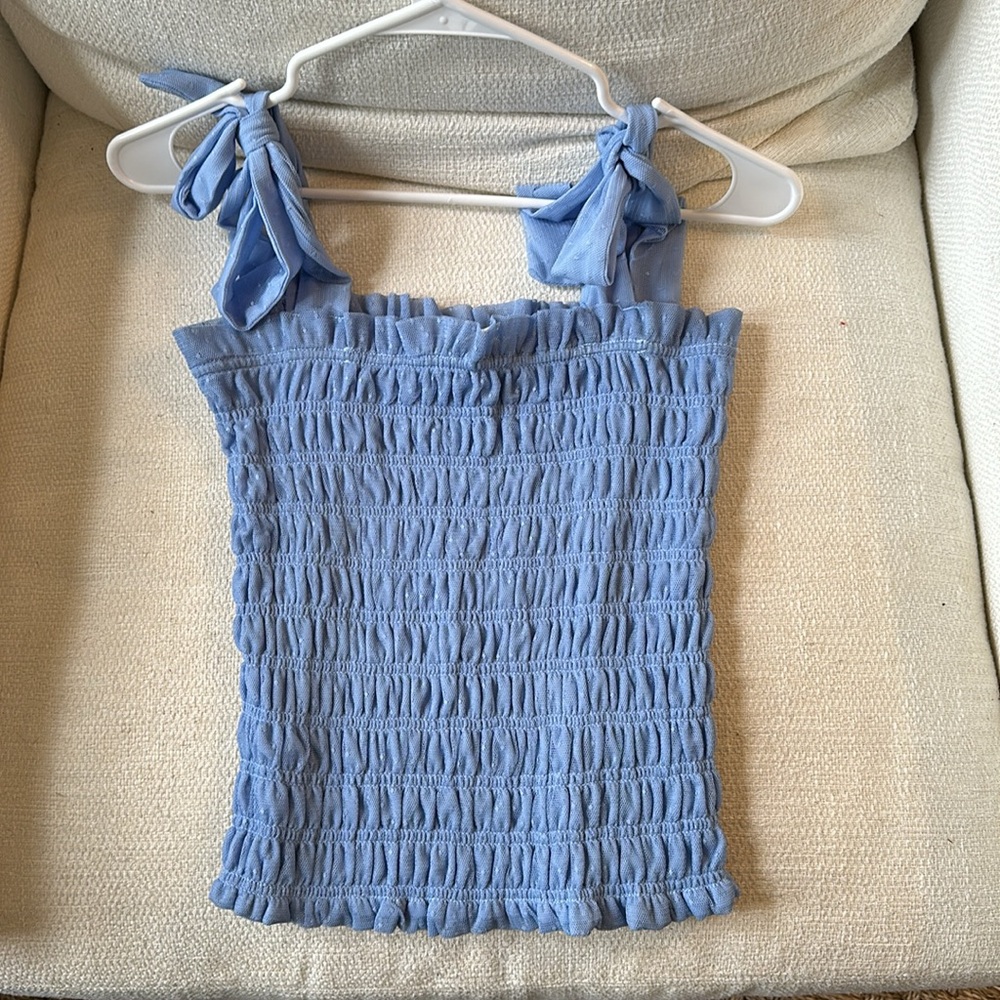 Light blue anthropologie tank